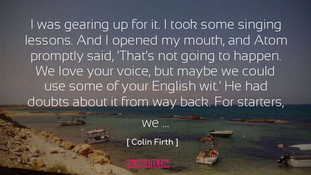 English Wit quotes by Colin Firth