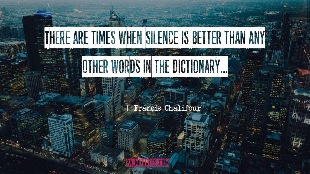 English Words quotes by Francis Chalifour