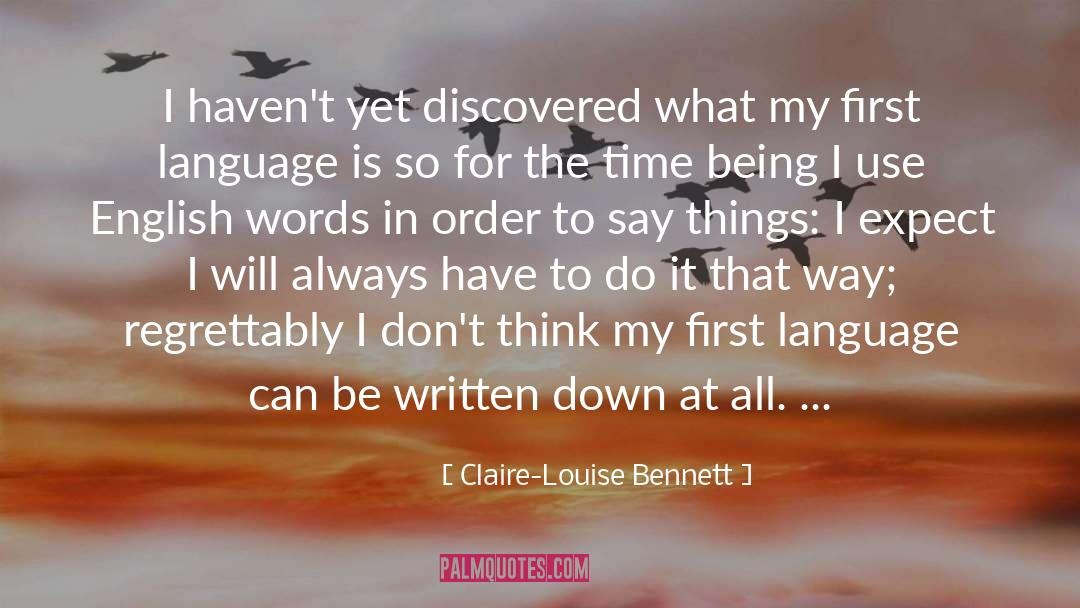 English Words quotes by Claire-Louise Bennett