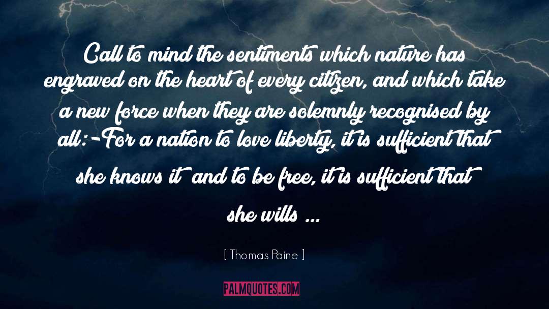 Engraved quotes by Thomas Paine