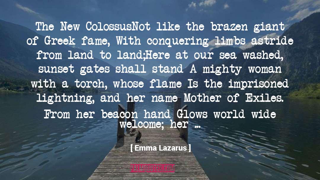 Engulfing Mother quotes by Emma Lazarus