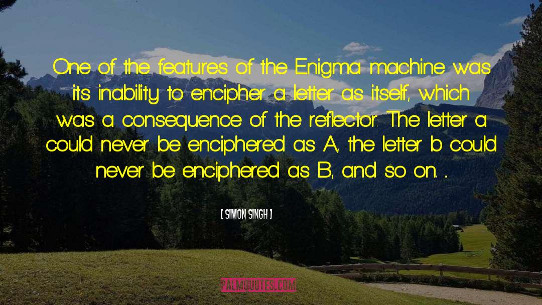 Enigma quotes by Simon Singh