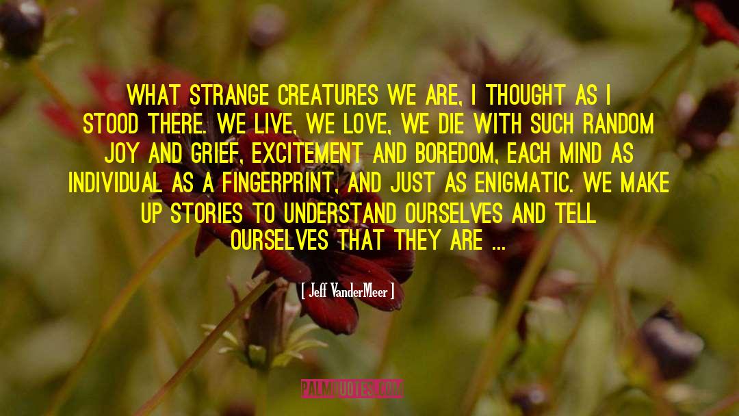 Enigmatic quotes by Jeff VanderMeer