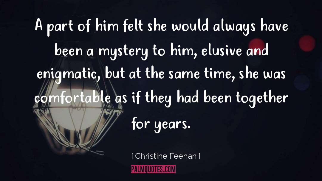 Enigmatic quotes by Christine Feehan