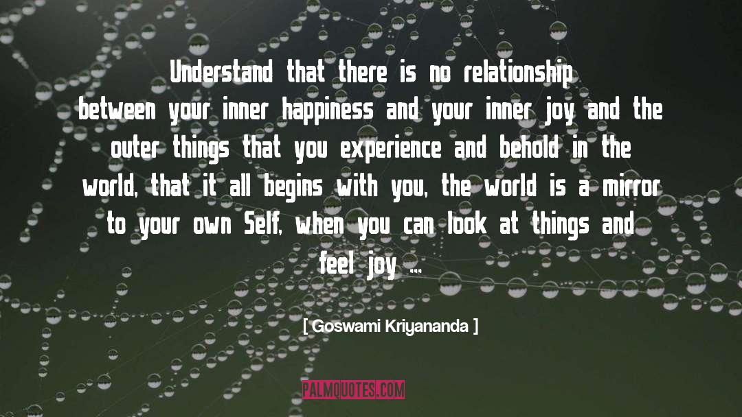 Enjoy Inner Joy And Happiness quotes by Goswami Kriyananda