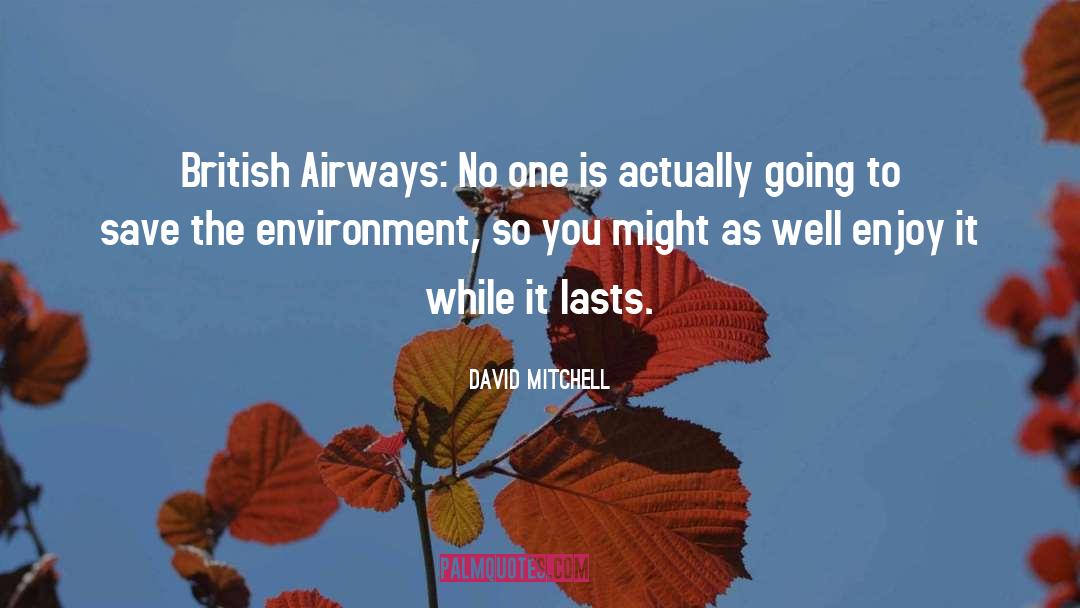 Enjoy It While It Lasts quotes by David Mitchell