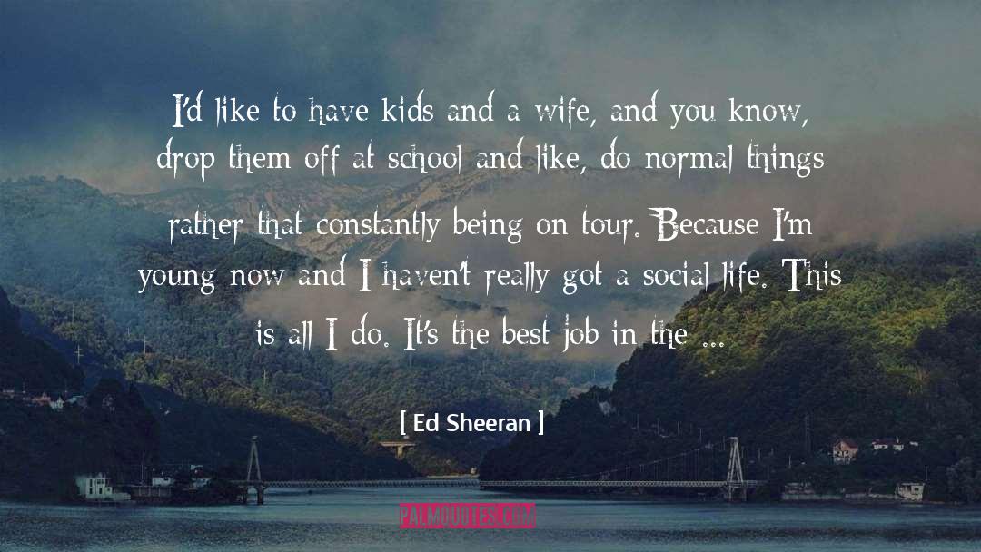 Enjoy Life At Its Best quotes by Ed Sheeran