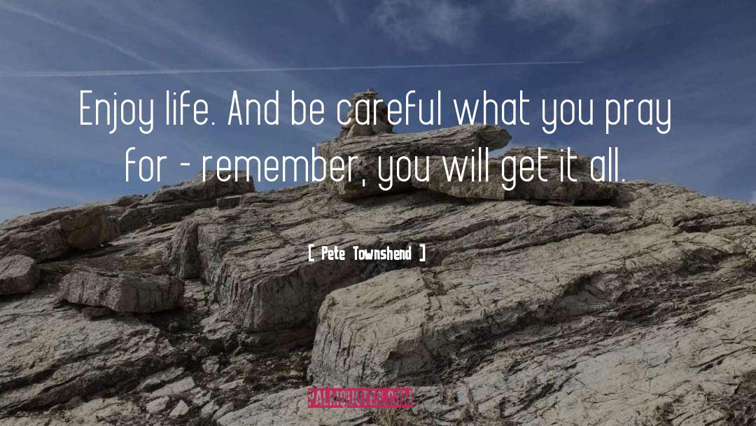 Enjoy Life quotes by Pete Townshend