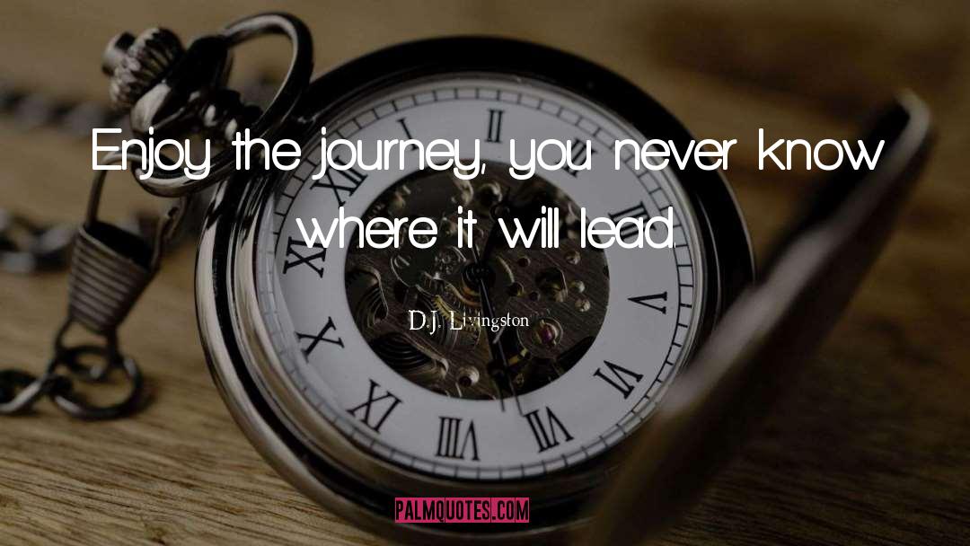 Enjoy The Journey quotes by D.J. Livingston