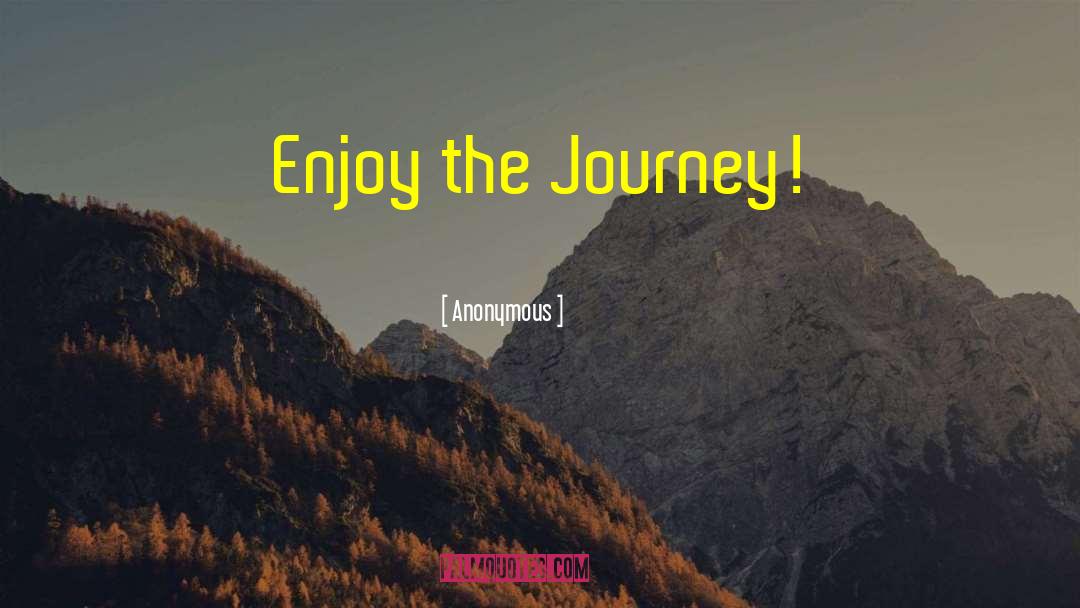 Enjoy The Journey quotes by Anonymous
