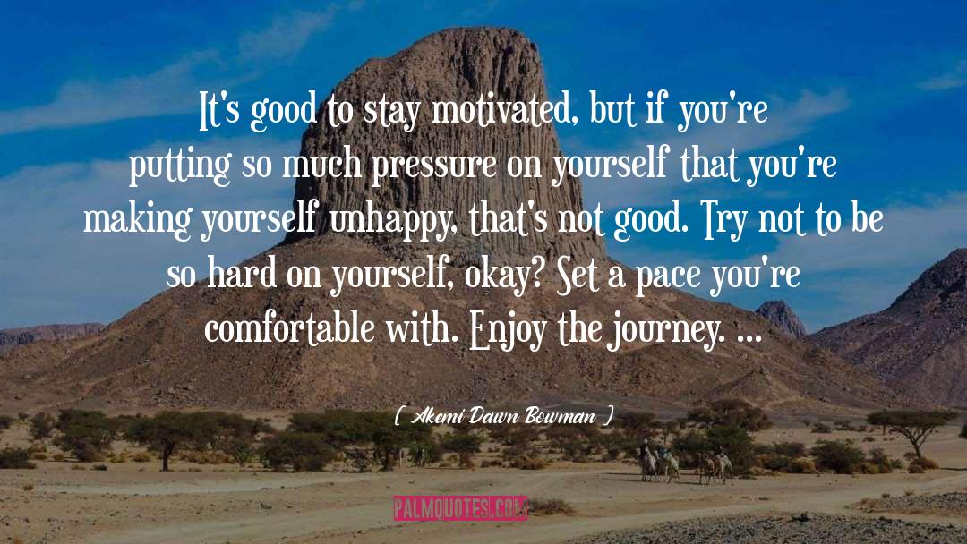 Enjoy The Journey quotes by Akemi Dawn Bowman