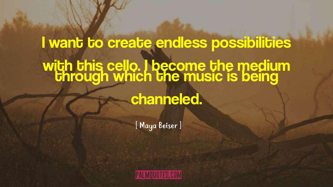 Enjoy The Possibilities quotes by Maya Beiser