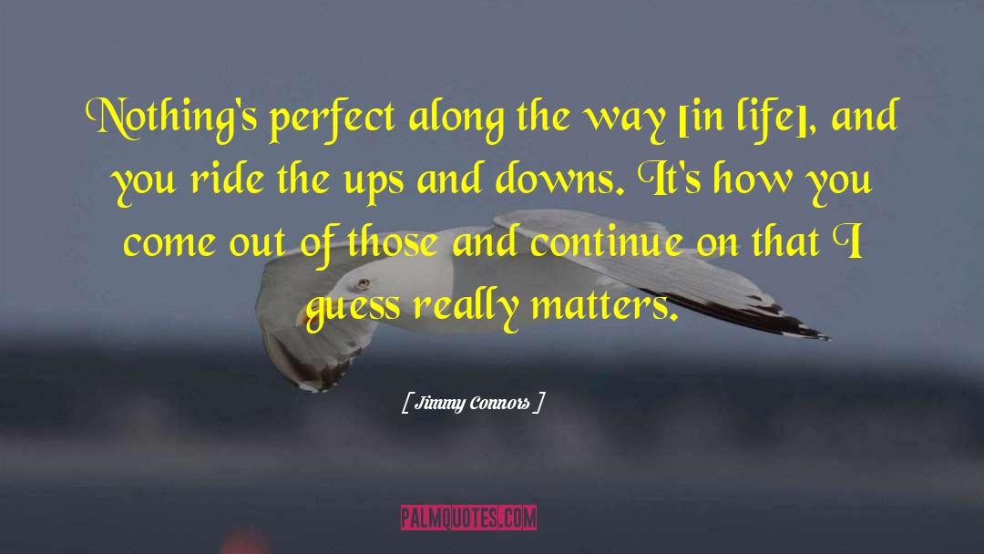 Enjoy The Ups And Downs Of Life quotes by Jimmy Connors