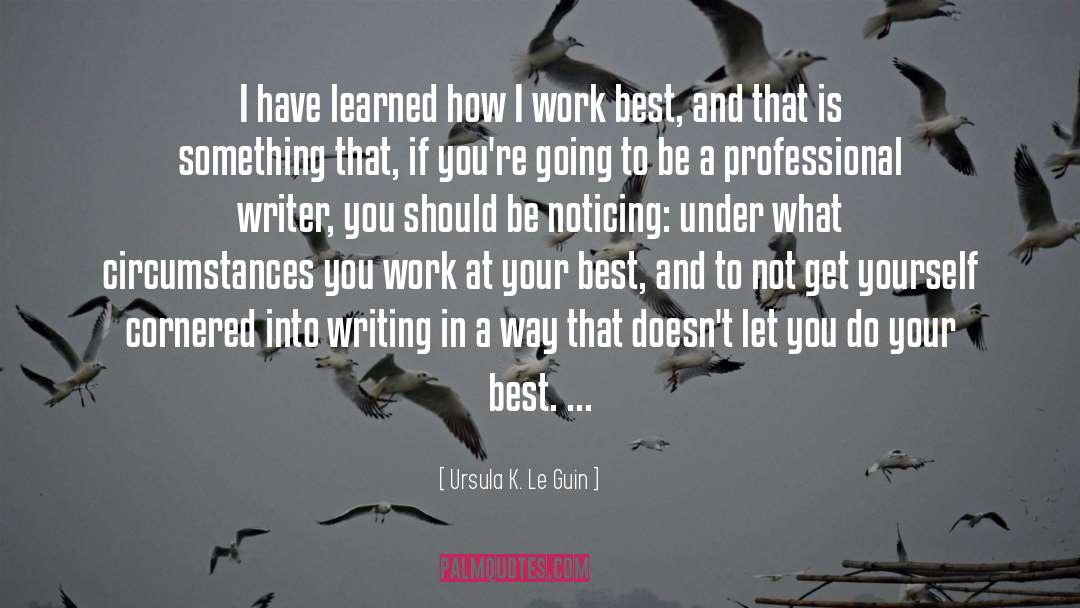 Enjoy What You Do quotes by Ursula K. Le Guin