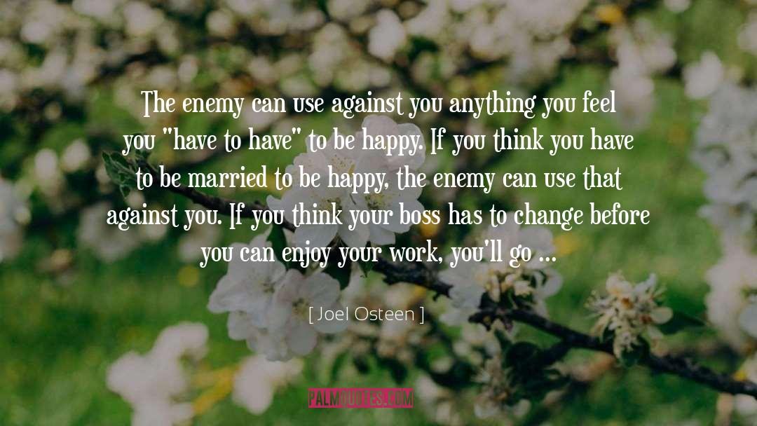 Enjoy Your Work quotes by Joel Osteen