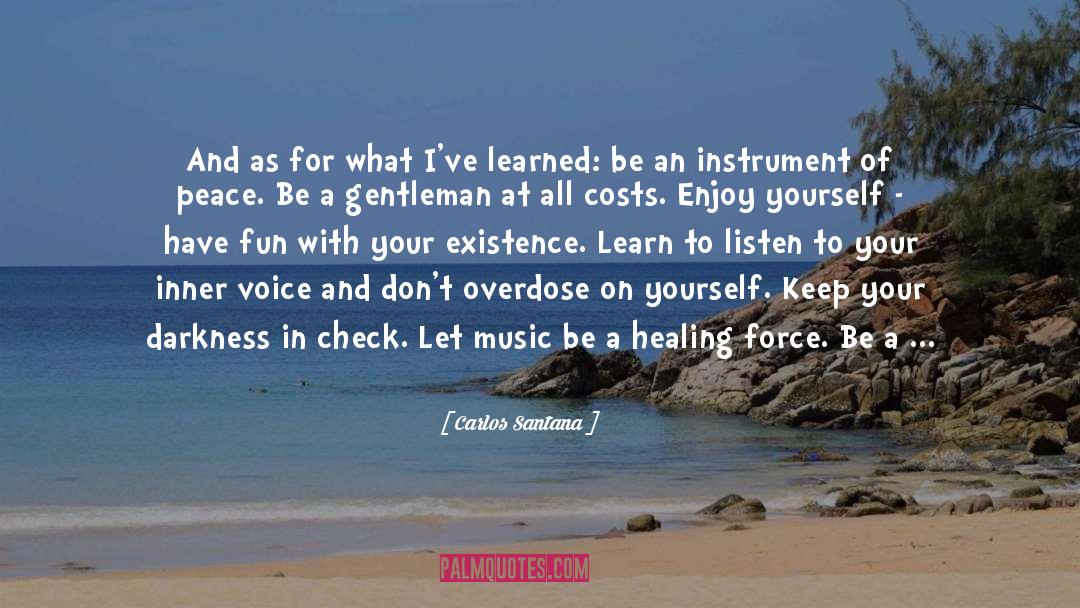 Enjoy Yourself quotes by Carlos Santana