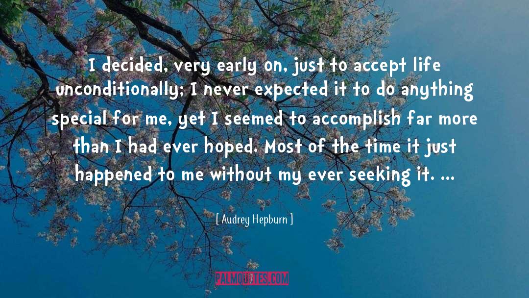 Enjoying My Life quotes by Audrey Hepburn