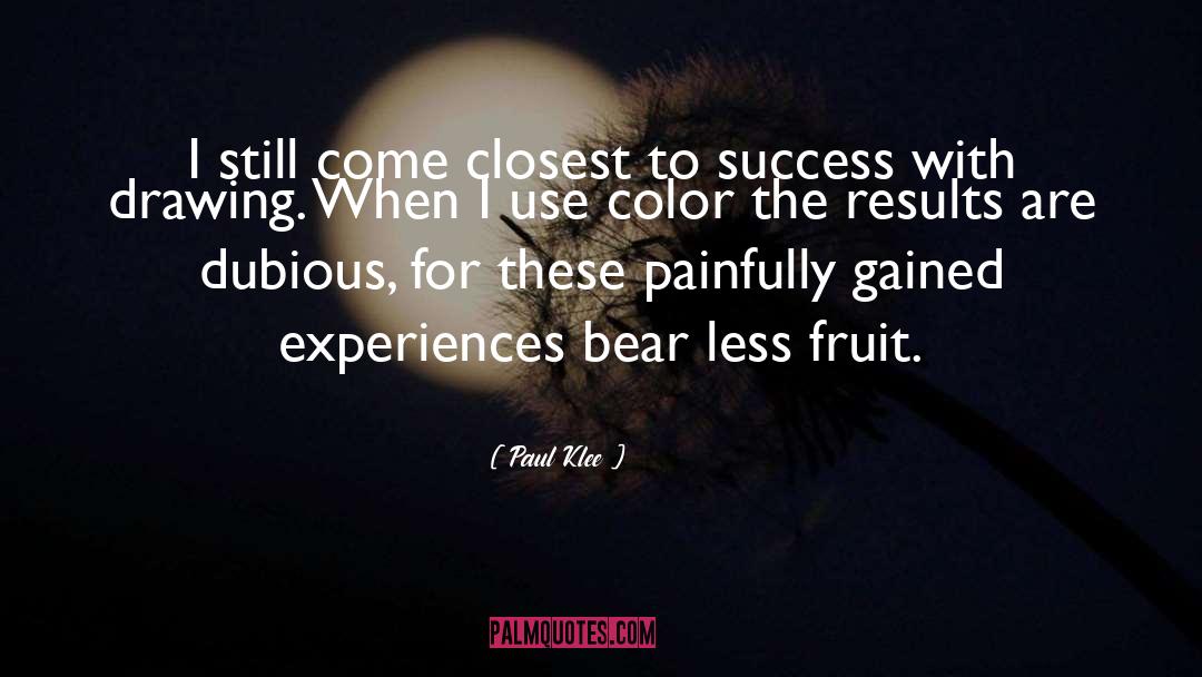 Enjoying Success quotes by Paul Klee