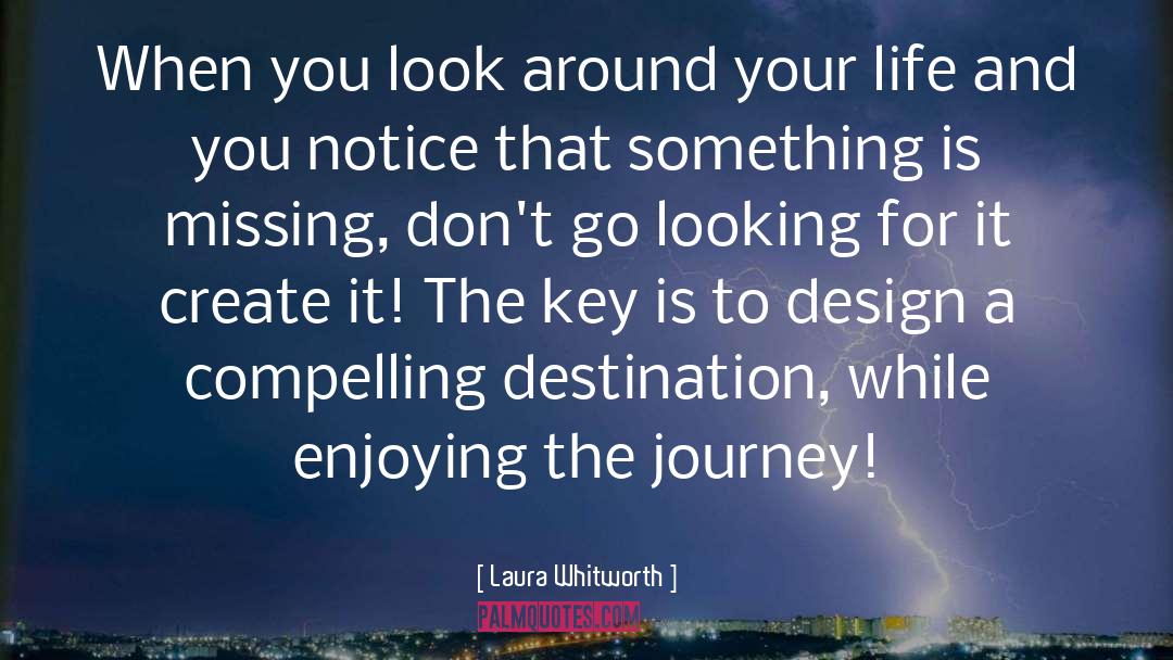Enjoying The Journey quotes by Laura Whitworth