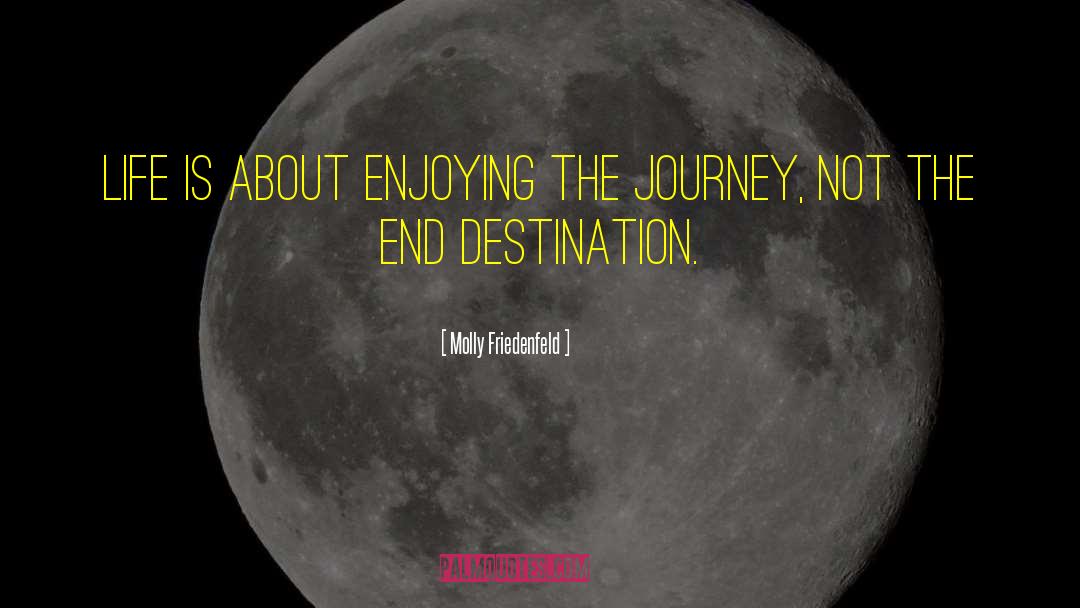 Enjoying The Journey quotes by Molly Friedenfeld