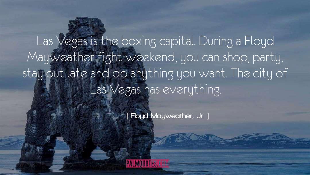 Enjoying The Party quotes by Floyd Mayweather, Jr.