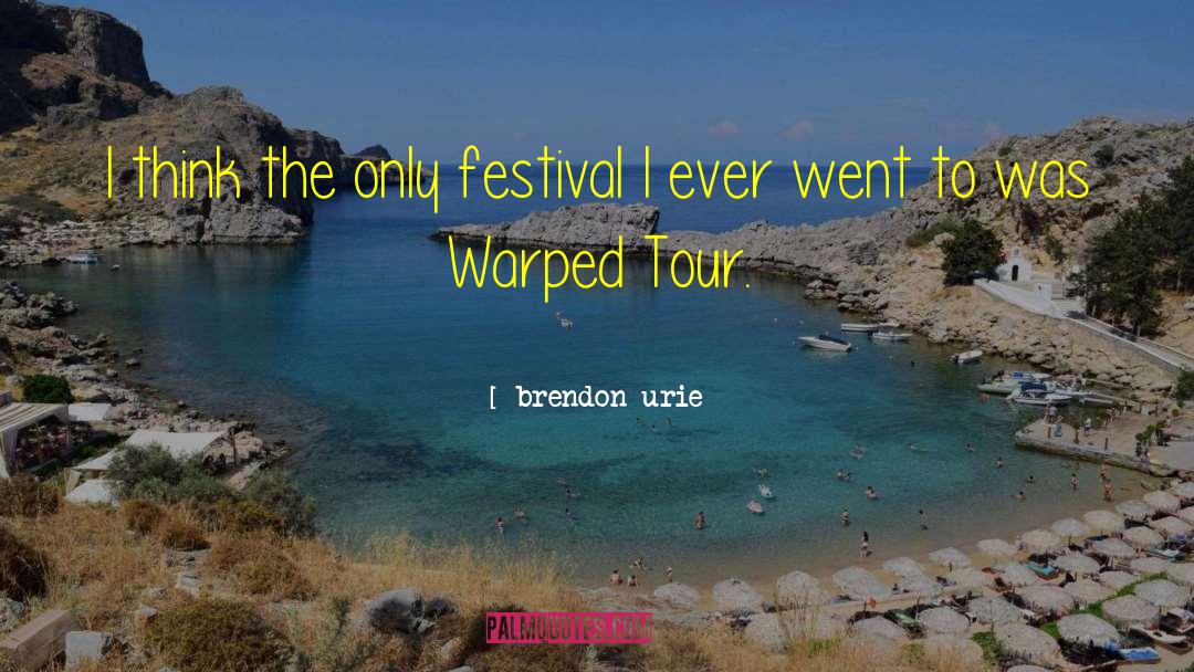 Enjoying Tour With Friends quotes by Brendon Urie