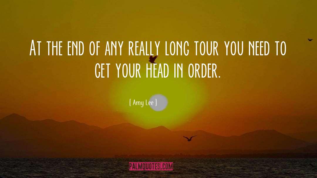 Enjoying Tour With Friends quotes by Amy Lee