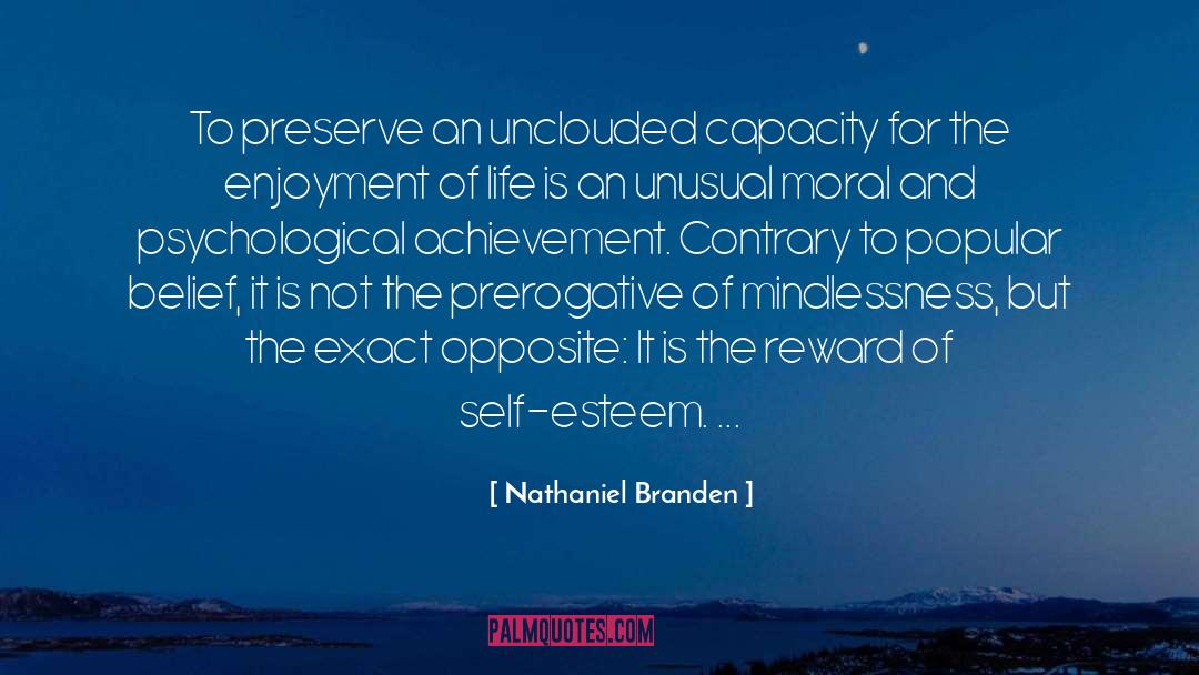 Enjoyment Of Life quotes by Nathaniel Branden