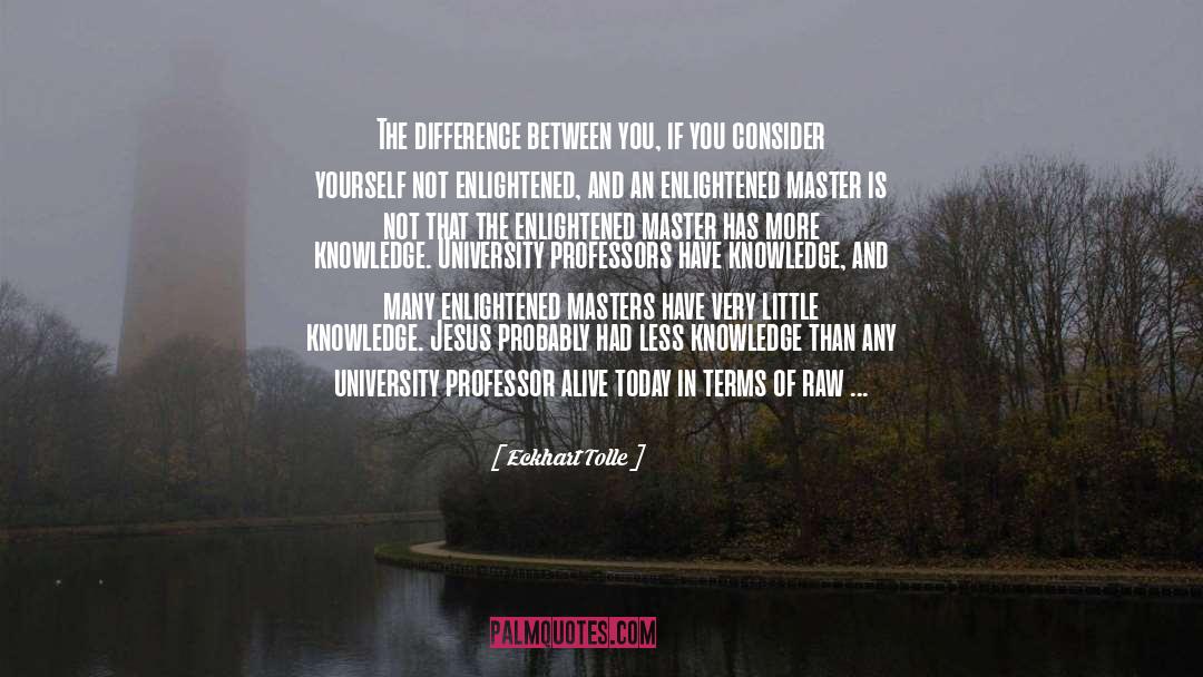 Enlightened Master quotes by Eckhart Tolle