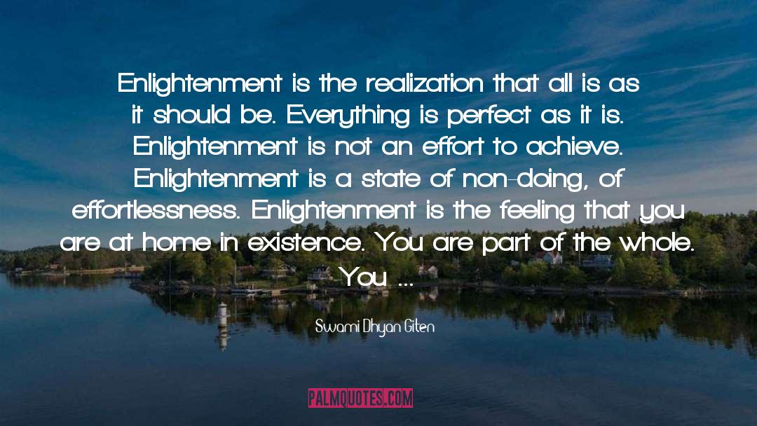 Enlightenment quotes by Swami Dhyan Giten
