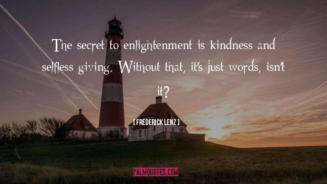 Enlightenment quotes by Frederick Lenz