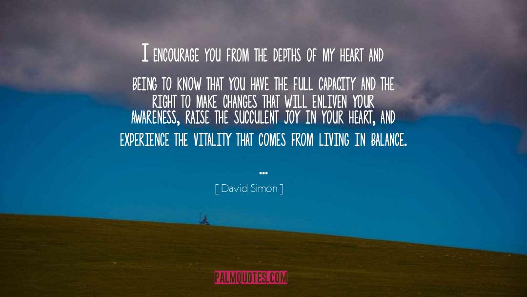 Enliven quotes by David Simon