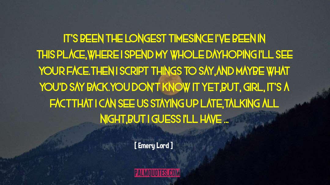 Enloquecer Lyrics quotes by Emery Lord