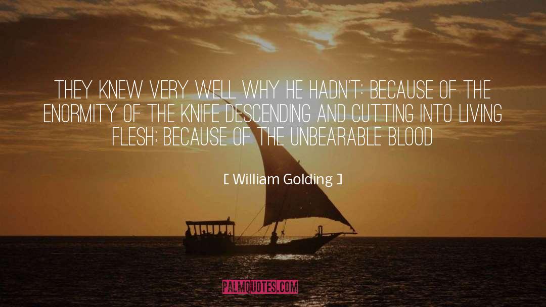 Enormity quotes by William Golding