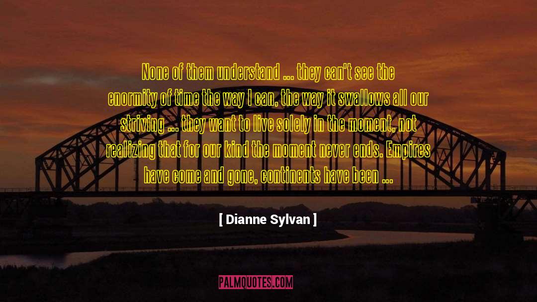 Enormity quotes by Dianne Sylvan