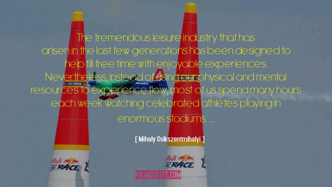 Enormous Quantities quotes by Mihaly Csikszentmihalyi