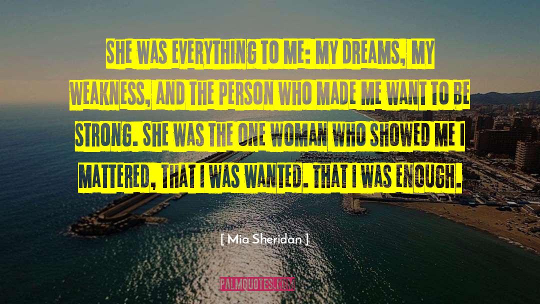 Enough Inspiration quotes by Mia Sheridan