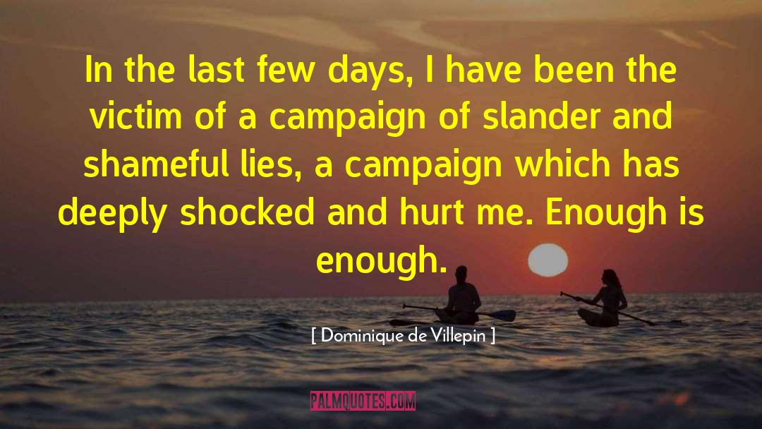 Enough Is Enough quotes by Dominique De Villepin