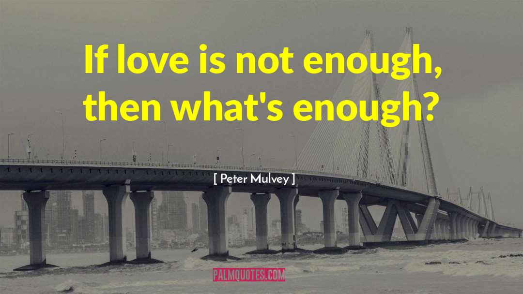 Enough Love quotes by Peter Mulvey