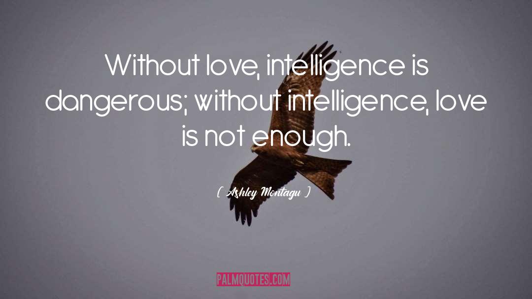 Enough Love quotes by Ashley Montagu