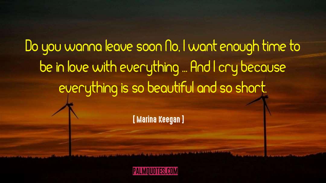 Enough Time quotes by Marina Keegan