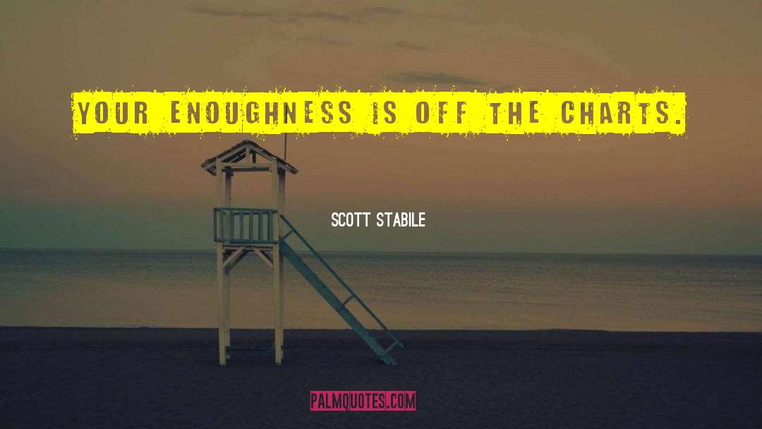 Enoughness quotes by Scott Stabile