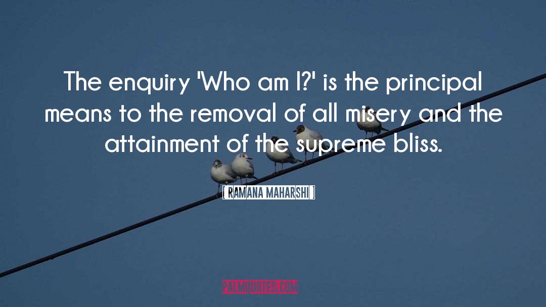 Enquiry quotes by Ramana Maharshi