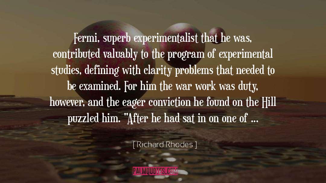 Enrico Fermi quotes by Richard Rhodes
