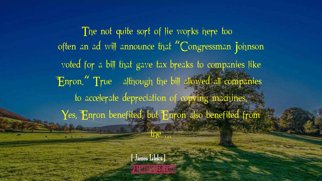Enron Ethics quotes by James Lileks