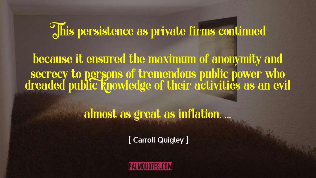 Ensured quotes by Carroll Quigley