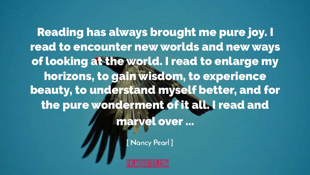 Enter quotes by Nancy Pearl