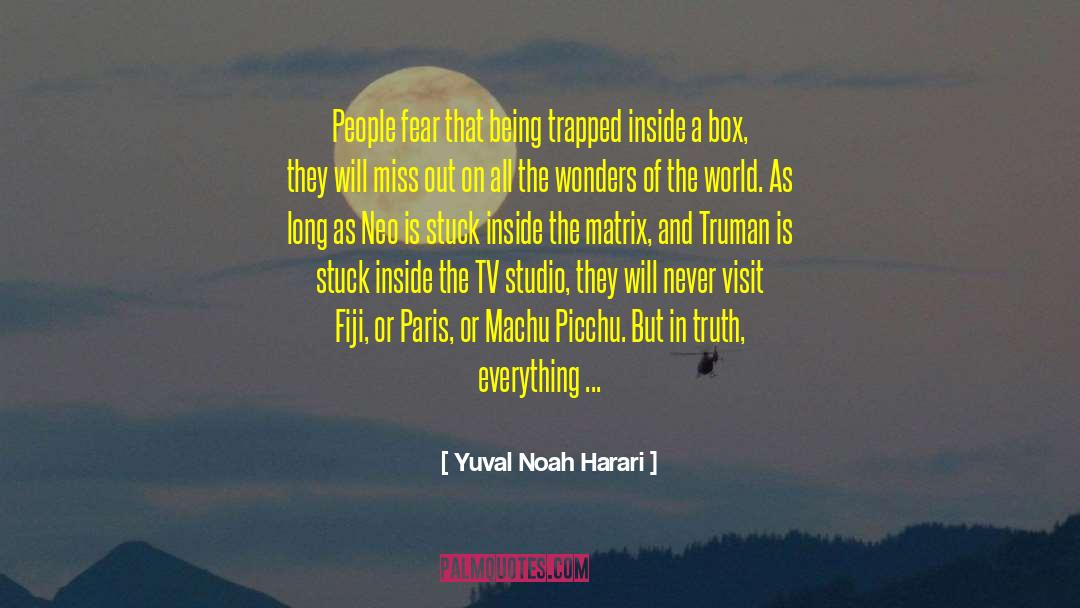 Enter The Matrix quotes by Yuval Noah Harari