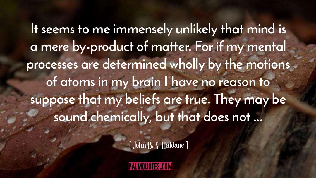 Entered My Mind quotes by John B. S. Haldane