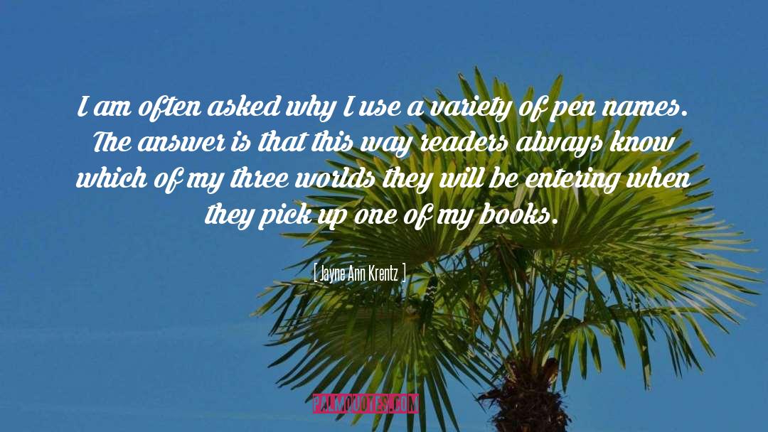 Entering quotes by Jayne Ann Krentz